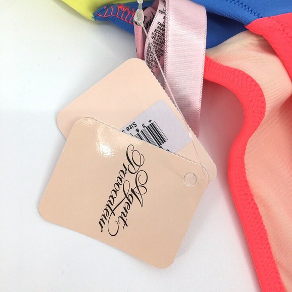 NWT Agent Provocateur Mazzy Colorblock Bikini Bottoms US 6 /AP 3 Blue Yellow Red - Picture 5 of 7